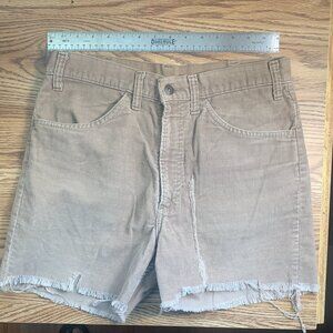 MENS VINTAGE LEVIS TAN CORDUROY SHORTS